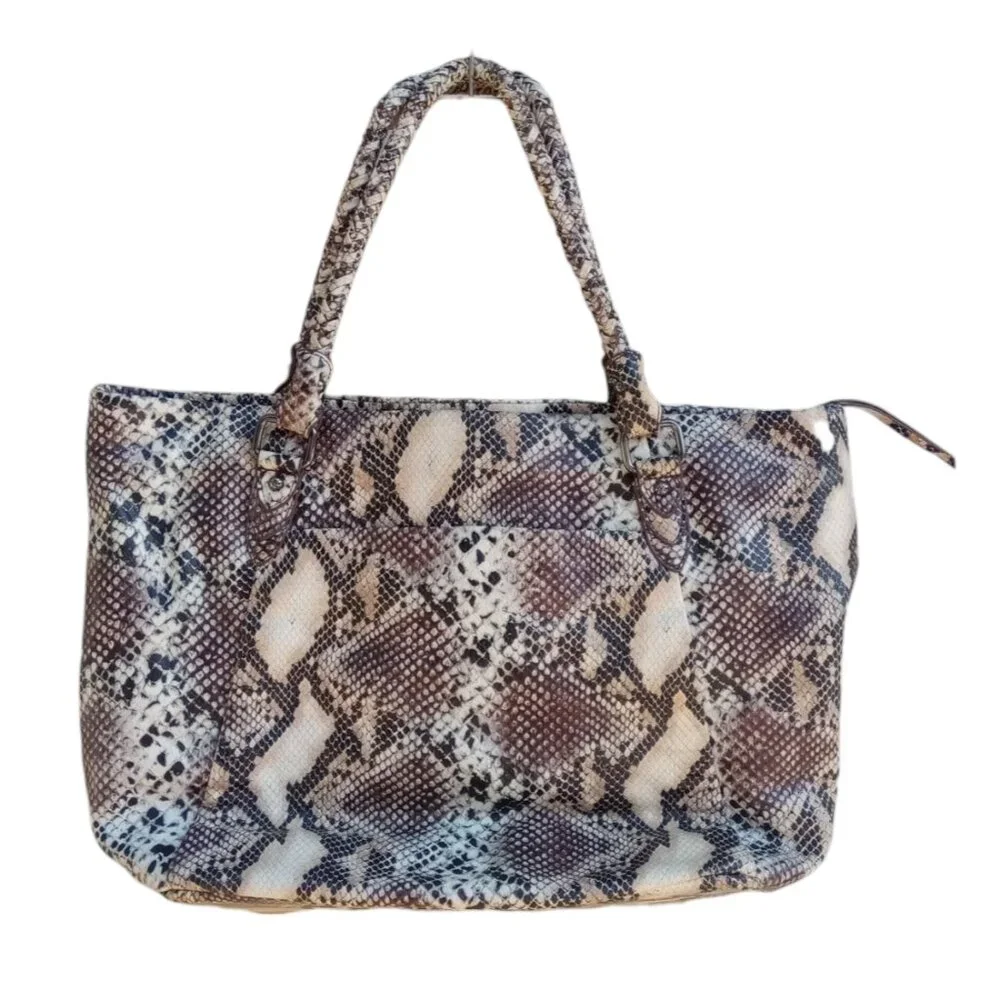 Elliott Lucca leather snakeprint purse